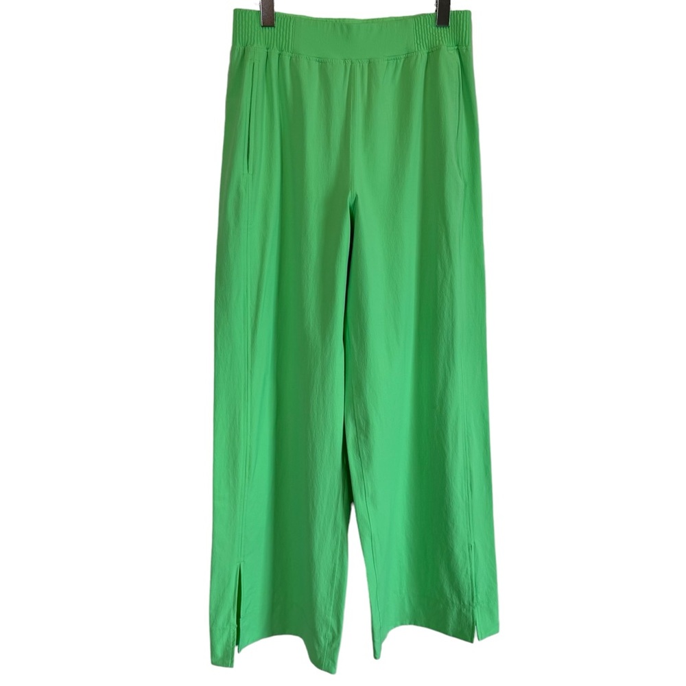 Lululemon Stretch Woven High-Rise Wide-Leg Pant - Lime Green - Size Medium